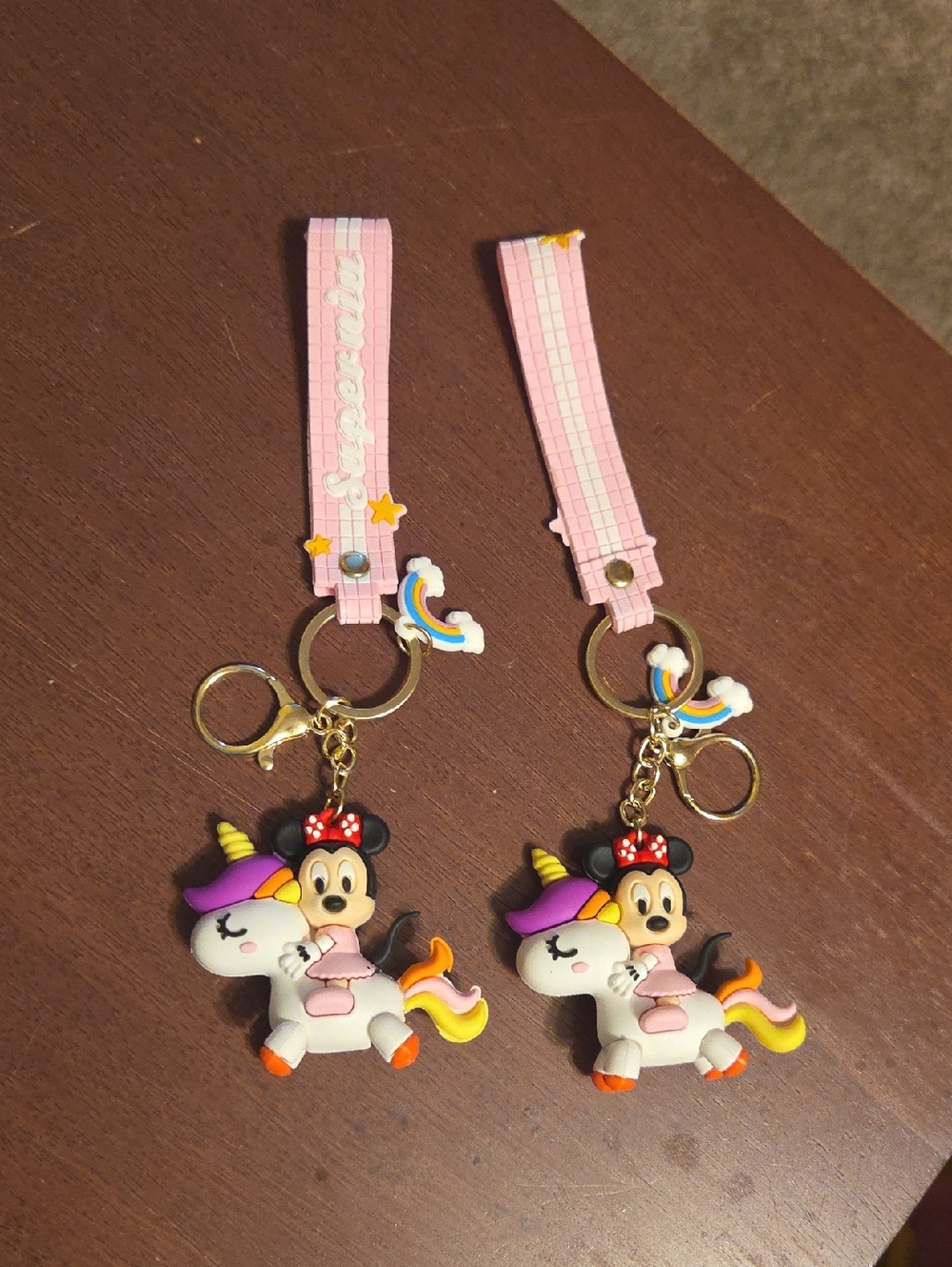 2. 3D Minnie Mouse Keychains